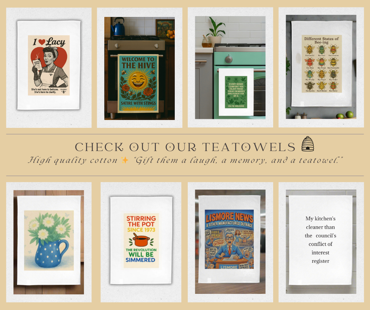 🐝 Hive Homewares – Tea Towels Worth Framing.