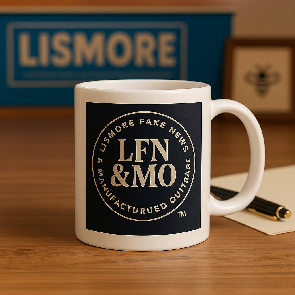 š¤ LFN & MO Mug Lismore Fake News & Manufactured Outrage⢠ā Est. every comment thread ever.