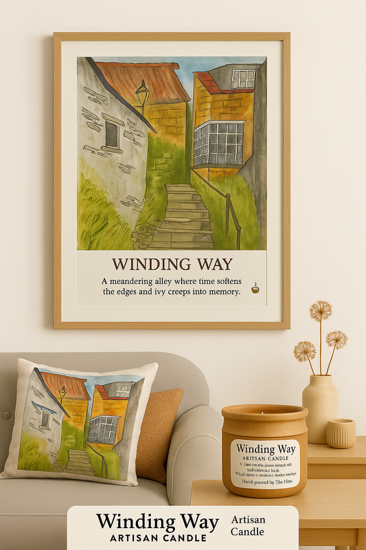 🎨 6. “The Winding Way” Watercolour Mug