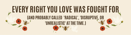 ✊ Every Right You Love Was Fought For – Bumper Sticker. 7.6x27.9cm