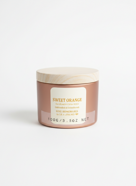 Citrus Candle. Sweet Orange, small but mighty 100g