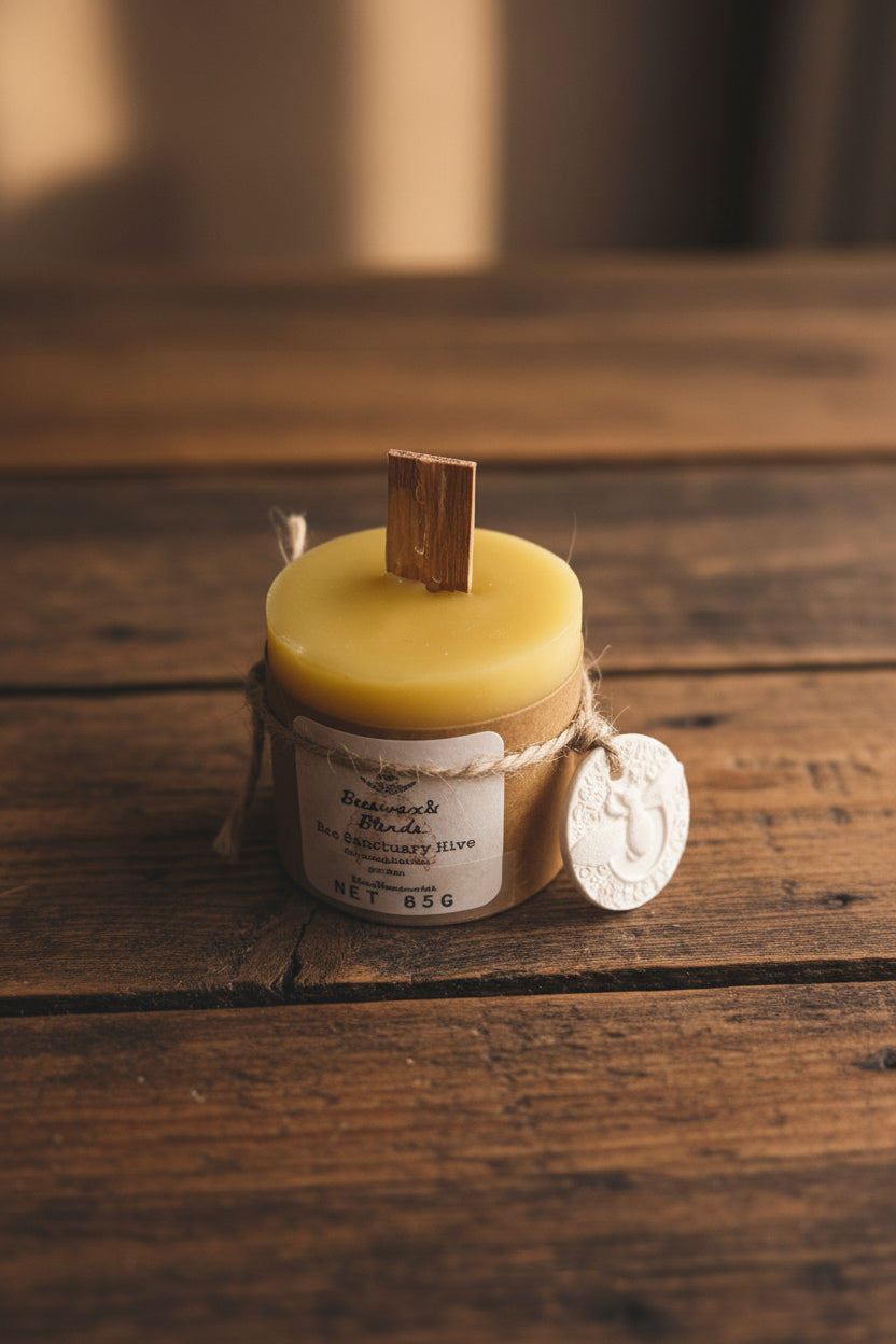 Transform Your Space with Our Pure Beeswax Aromatherapy Candle - Lavender & Rosemary