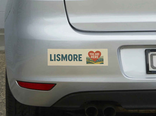 ❤️ Lismore “You Are Here” Bumper Sticker. 7.6x27.9cm