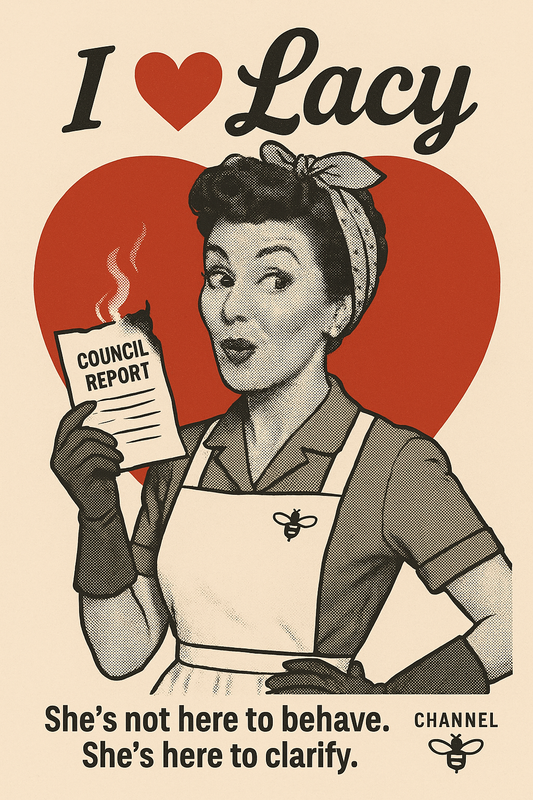 ❤️ I Love Lacy Mug She’s not here to behave. She’s here to clarify.