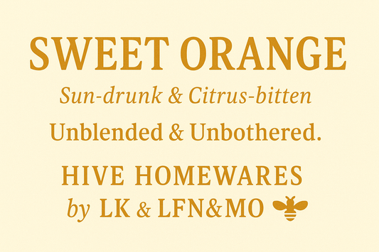 🕯️Sweet Orange – Sun-drunk & Citrus-bitten.