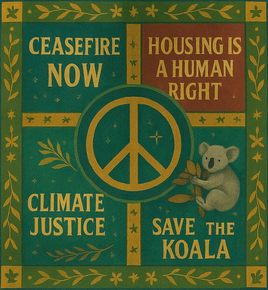 Peace, Housing & Climate Justice – Activist Tote Bag