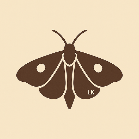 Night Visitor Tee – LK Moth Edition. Organic cotton. Womens S-2XL