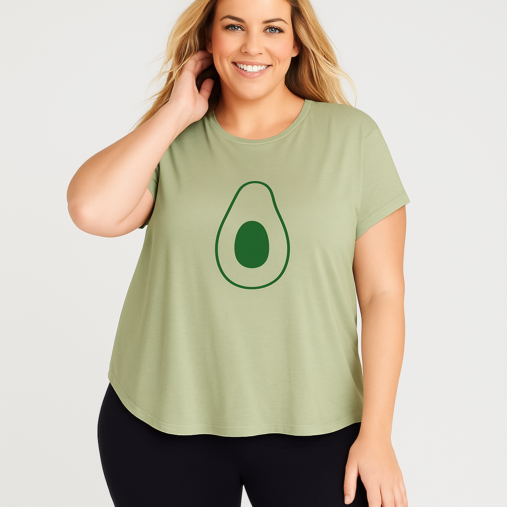 Avocado Tee – Soft Sage Crew Neck 3XL