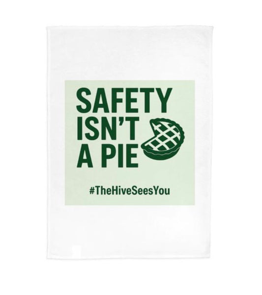 🥧 Safety Isn’t a Pie Tea Towel