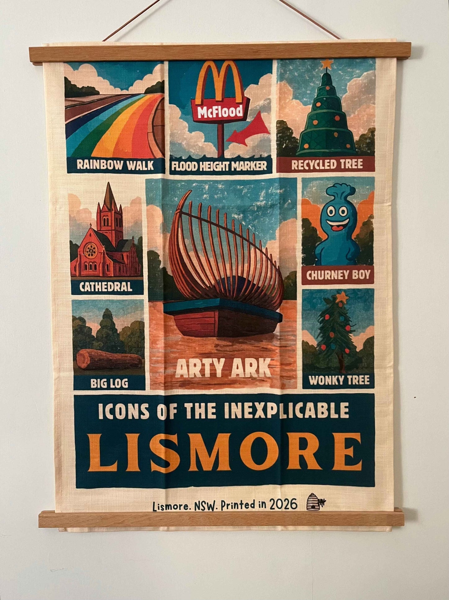 Linen Tea Towel Lismore - Exquisite Icons for Your Kitchen