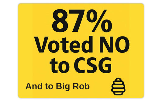 Vehicle Magnet 87% Voted NO – (Limited Edition)29.2x22.2cm