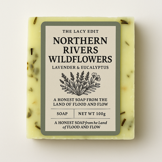 🌿 Northern Rivers Wildflowers Soap – Lavender & Eucalyptus (Wrapped Edition)
by The Lacy Edit