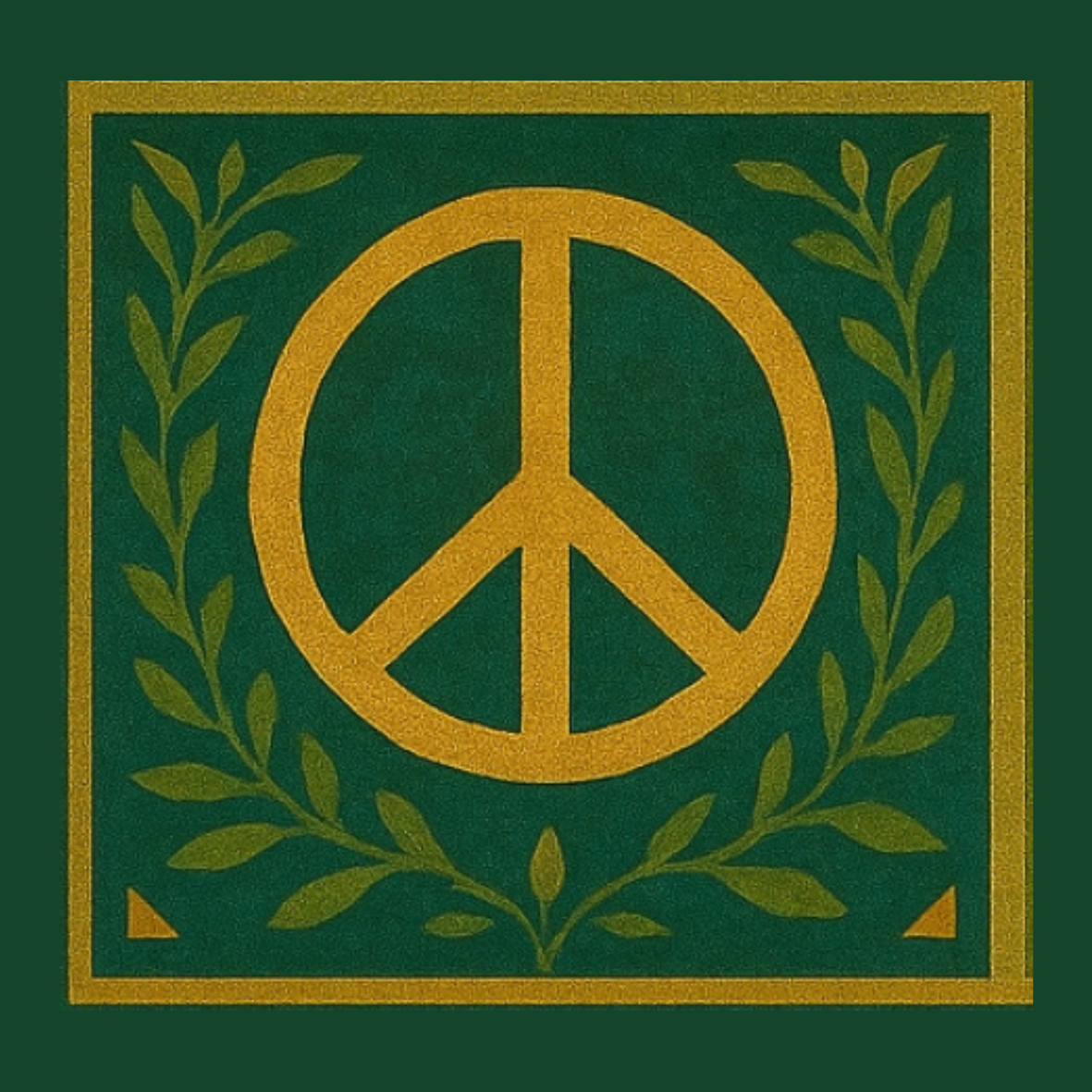 Peace & Olive Branch Car Decal – 12x12