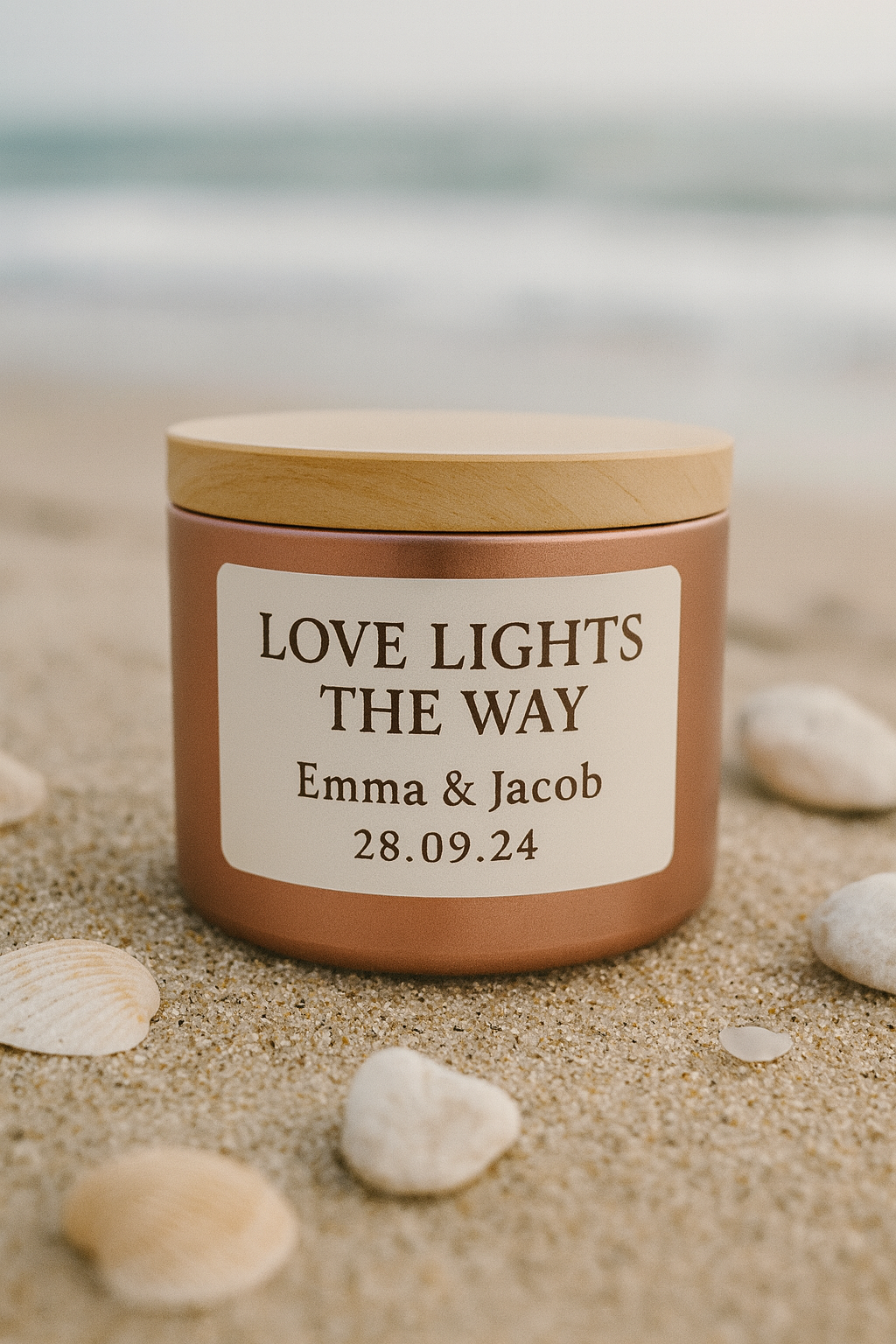 Personalised Wedding Favour Candles – Hive Homewares (Min. 24)