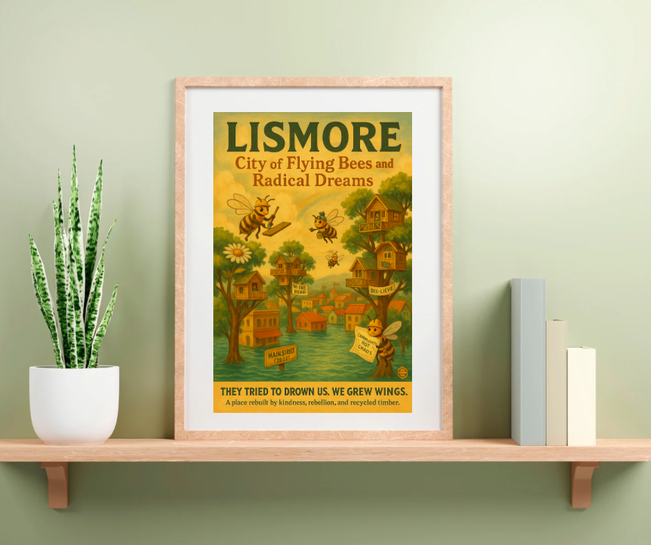 š āLismore: City of Flying Bees and Radical Dreamsā ā Utopian Rebuild Poster