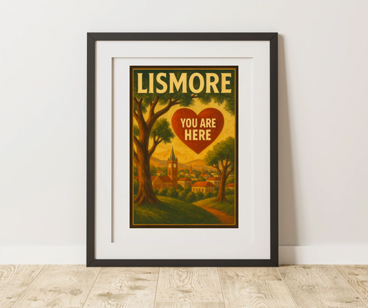 ❤️🌳 Lismore – You Are Here Vintage Poster