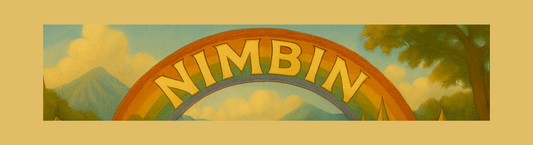 🌈 Nimbin Rainbow Bumper Sticker 7.6x27.9cm