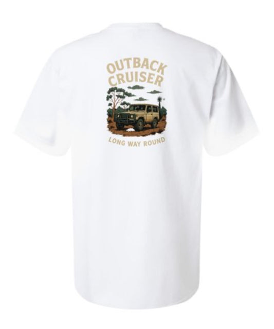 Outback Landcruiser men’s Tshirt. Available in multiple colors.