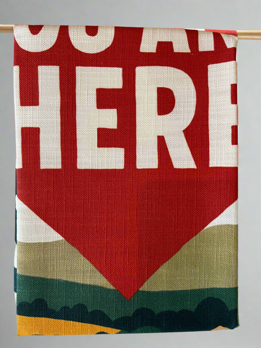 Linen Tea Towel. ‘Lismore. You are Here’