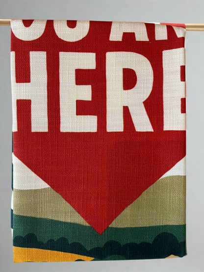 Linen Tea Towel. ‘Lismore. You are Here’