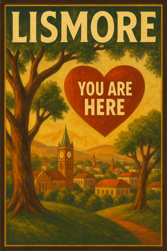 ❤️🌳 Lismore – You Are Here Vintage Poster