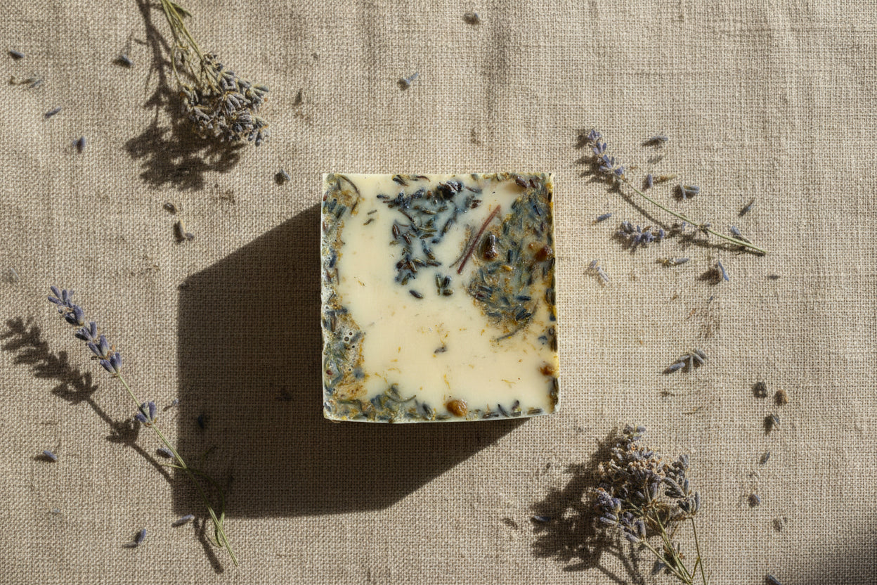 Northern Rivers Wildflowers Vegan Soap - Lavender & Eucalyptus Wrapped Edition by The Lacy Edit 150g bar