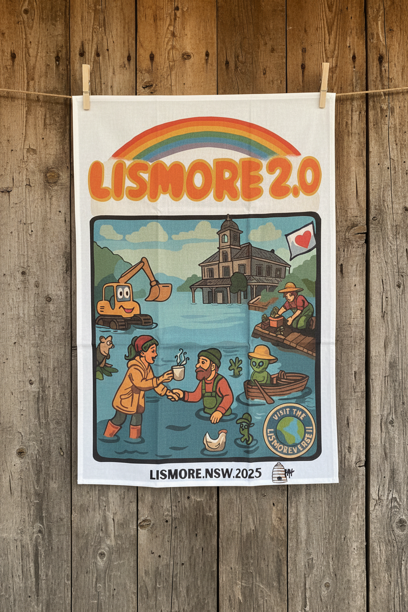 Linen tea towel - Lismore 2.0