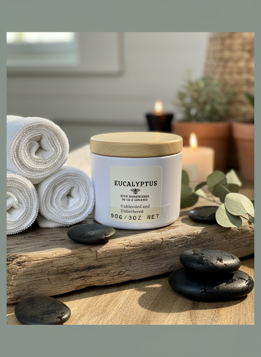 Eucalyptus Candle. Small but mighty 100g