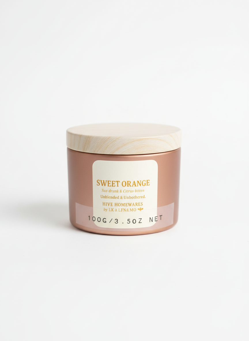 Citrus Candle. Sweet Orange, small but mighty 100g