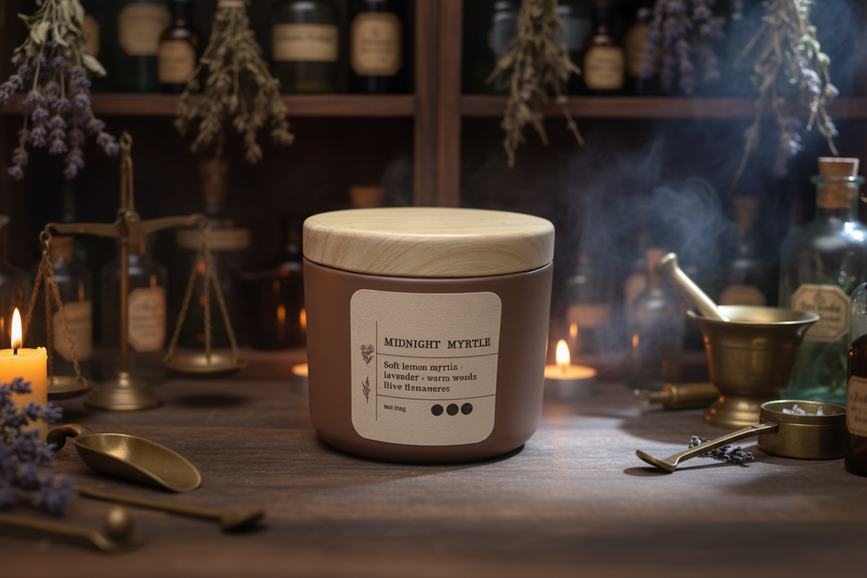 Lemon Myrtle Candle - ‘Midnight Myrtle’