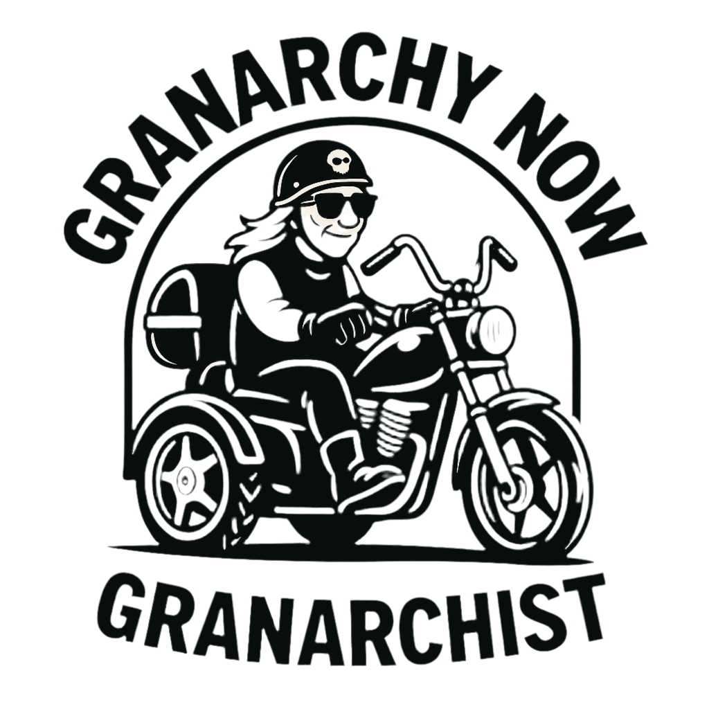 “Granarchy Now” Tee – Mobility Scooter Club Edition
