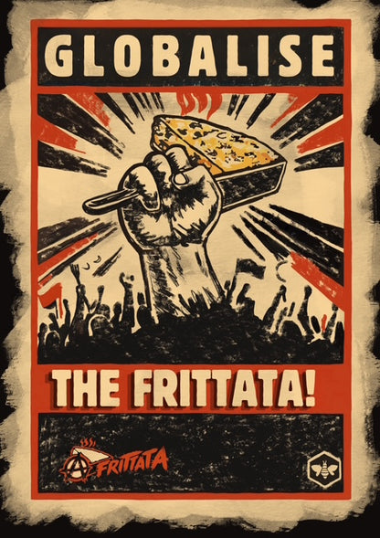 Cotton tshirt. Globalise the Frittata