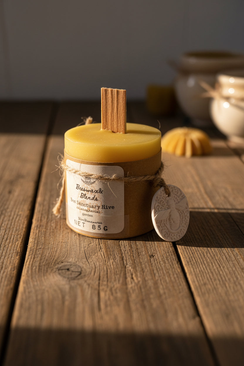 Transform Your Space with Our Pure Beeswax Aromatherapy Candle - Lavender & Rosemary