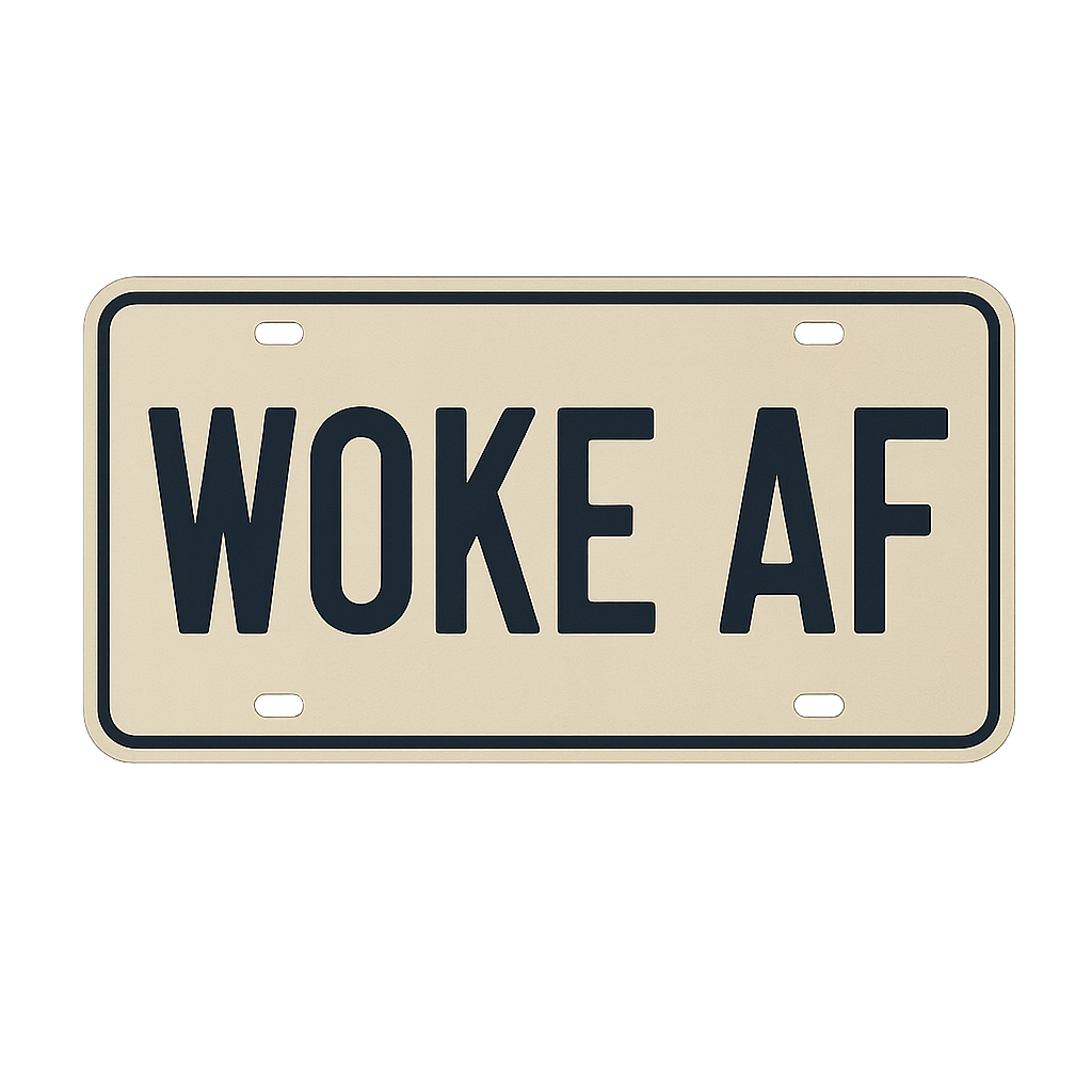 WOKE AF | Vintage Plate Tee