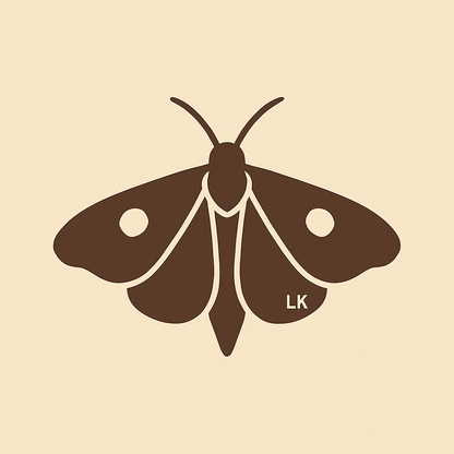Night Visitor Tee – LK Moth Edition. Organic cotton. Womens S-2XL