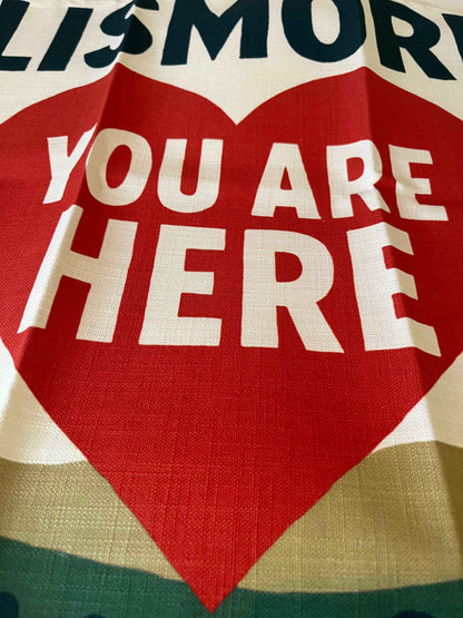 Linen Tea Towel. ‘Lismore. You are Here’