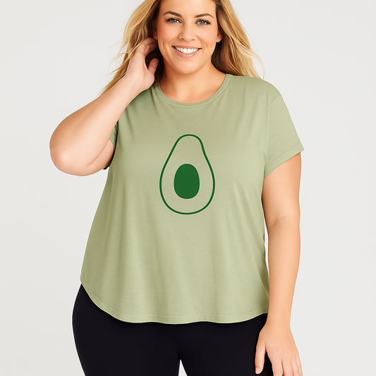 Avocado Tee – Soft Sage Crew Neck 3XL