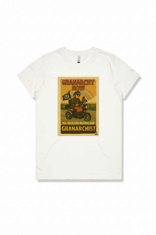 Organic Cotton Tee for Women - ‘Granarchy Now’ Women's Fit