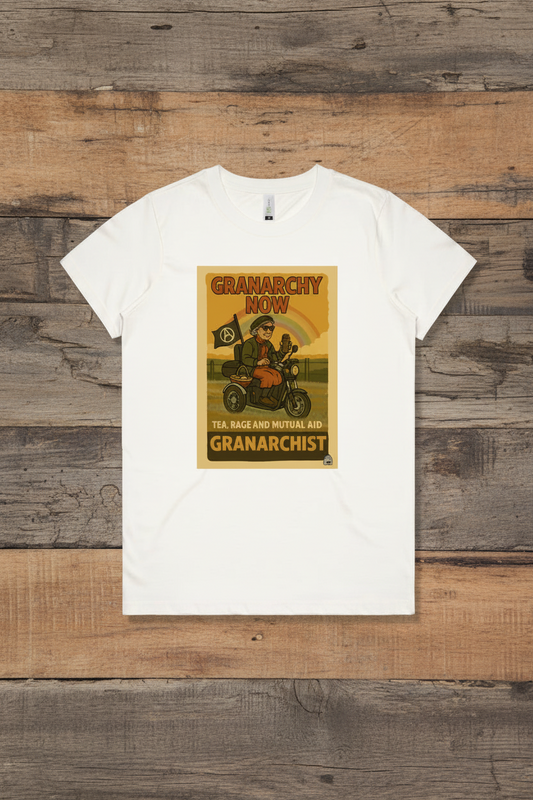 Organic Cotton Tee for Women - ‘Granarchy Now’ Women's Fit