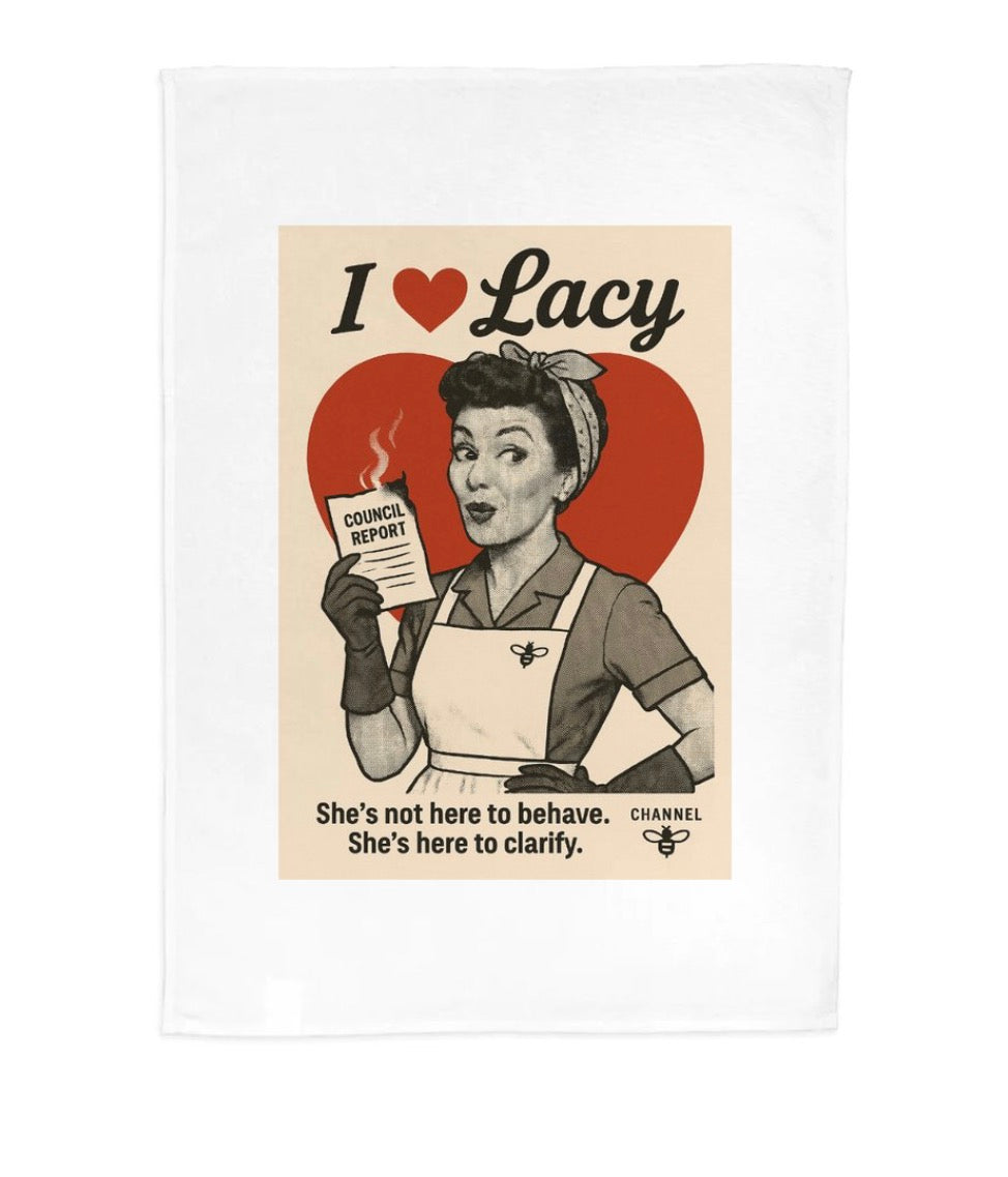 ❤️ I ❤️ Lacy Tea Towel