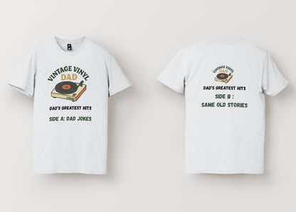 Vintage Vinyl Dad T-Shirt - Organic Cotton Comfort