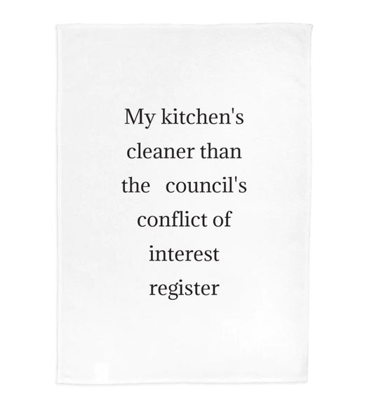 🧼 Cleaner Than Council Tea Towel