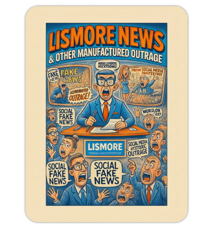 Lismore News – Satirical Sticker Collection