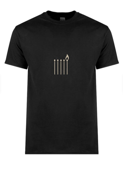 One Match Still Burns Tee – Minimalist Resistance Edition