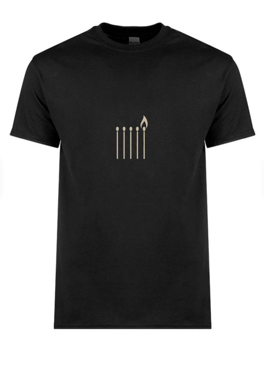 One Match Still Burns Tee – Minimalist Resistance Edition