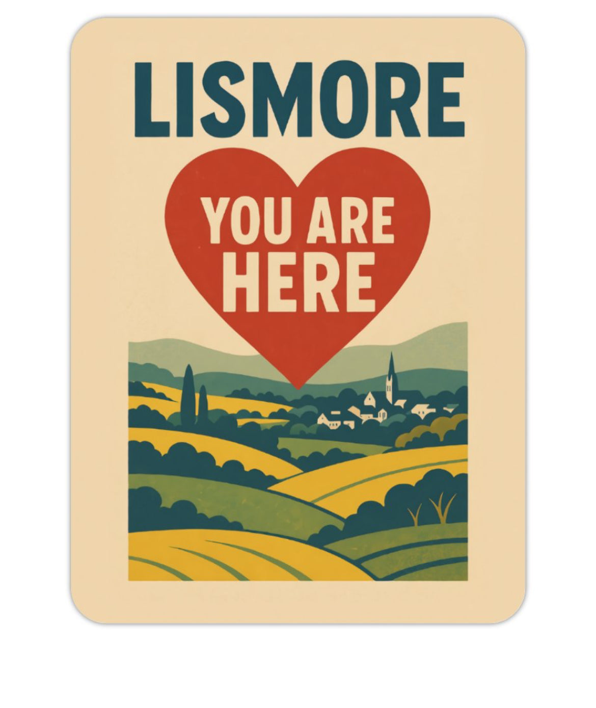 ✨ Lismore “You Are Here” Retro Sticker Collection
