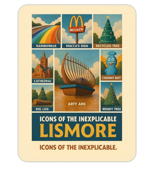 ✨ Lismore “Icons of the Inexplicable” Vinyl Sticker – Waterproof