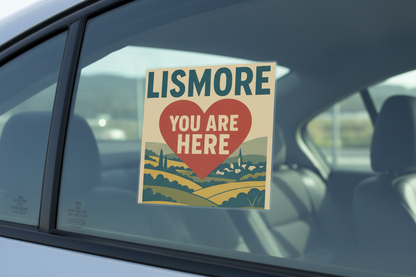 ✨ Lismore “You Are Here” Retro Sticker Collection. (3 Sizes: Small, Vinyl, Car Decal)