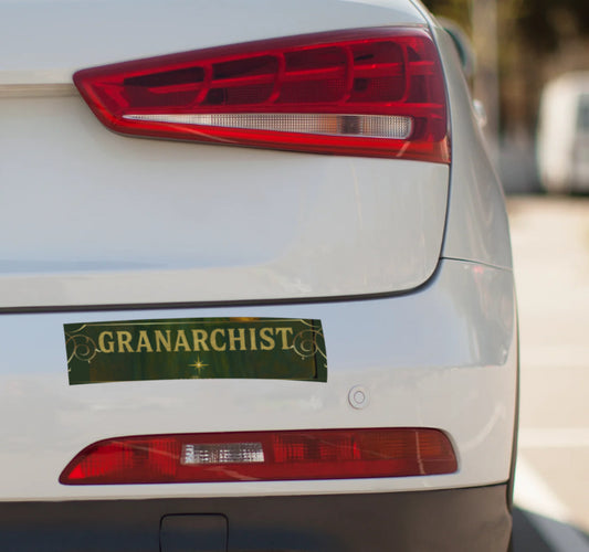 Granarchist Gold Emblem Bumper Sticker
