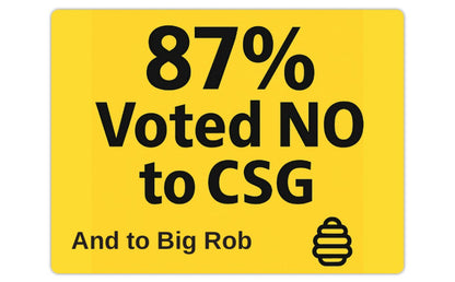 87% Voted NO – Car Magnet (Limited Edition)29.2x22.2cm